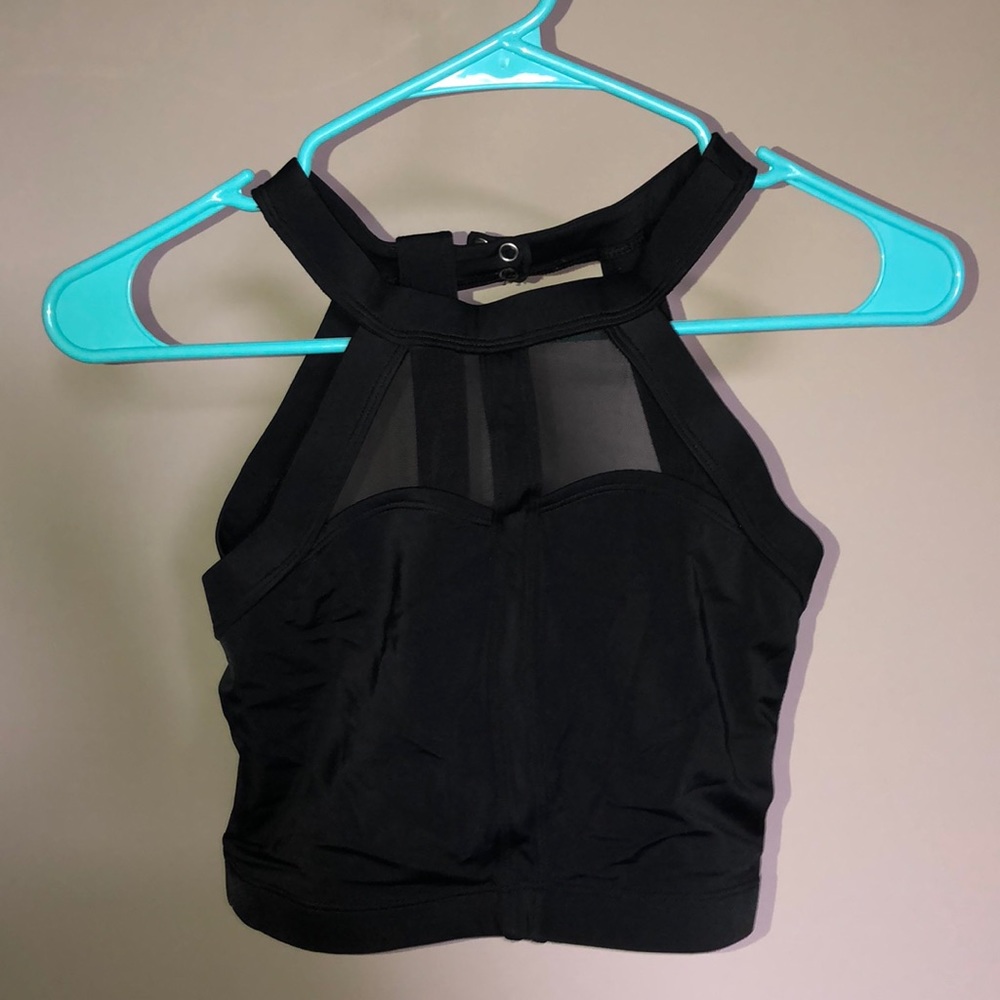 Mesh Bra/crop top (black)